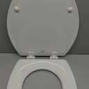 Bemis 1500EC Durable Wooden Toilet Seat, Easy Clean Hinges, Made in USA, Elongated, White, Pack of 1