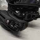 Snowboard Bindings Lightweight Snow Shoes Bindings Rear Entry Bindings for Men and Women Easy to Put on and Take Off (Medium, Black)