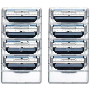 Shaving Razor Blades for Men Compatible With Gillette Mach 3, 8 Refills Manual Shaver Blades for Face Care