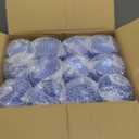 48 PCS Blue Ribbed Plastic Wine Glasses 13.5 OZ Ribbed Wine Glasses Detachable Wine Glass Elegant Fluted Glassware Vintage Style for Wedding Anniversary Birthday Dinner Parties(Blue, 48 Pack)