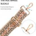 2 x Wide Purse Strap Replacement Crossbody Shoulder Bag Strap Adjustable Handbag Strap Replacement Belts Gold Hardware