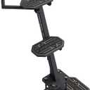 Boat Trailer Steps with Handrail, EVA Anti-Slip Mat, 450Lbs Capacity, Recommended for Bow Heights up to 43", 3 Mounting Angle Options, Fits Trailer Tongues 3" to 4" Wide & Up to 5" High