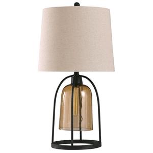 StyleCraft Lamps L316706 Malvern Amber Lamp | Weinberger's Furniture | Lamp - Table Lamp