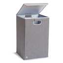 Munchkin Laundry Hamper for Baby and Kids, Collapsible Nursery Organizer with Lid, Grey