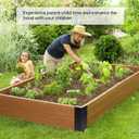 8 PCS Raised Garden Bed Corner Brackets for 10"-24" Height Wood Frame Bed,Metal Raised Bed Corner Brackets 11" x 3" x 3" ,Raised Bed Corners Connectors for Vegetable Flower Planter Garden.
