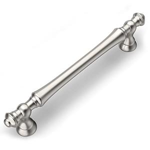 Amerdeco 10 Pack Brushed Satin Nickel Cabinet Hardware - 5 Inch(128mm) Hole Center Kitchen Cabinet Handles for Bathroom and Dresser Pulls - ZH0014