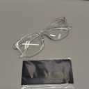 Gaoye Transparent, Clear Blue Light Glasses for Computer & Gaming - Anti UV Ray Lenses, Scratch-Resistant & Comfort Fit (Medium)