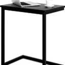 Sofa C Side End Table Wood Accent Couch Table Coffee Tray Snack Side Table Notebook Laptop Holder Over Bed Stand Reading Desk Black Color 22x14x27 Inch Space Saving for Living Room Bedroom