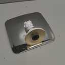 MIRRORVANA Fogless Shower Mirror for Shaving with Upgraded Suction, Anti Fog Shatterproof Surface and 360 Swivel, No Magnification, 6.3" x 6.3" (Chrome)