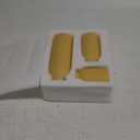 Ceramic Vase Set-3, Small Flower Vases for Decor, Modern Boho Farmhouse Style, Decorative Vases for Pampas Grass & Dried Flowers, Distressed Finish (Yellow)