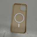 SUPFINE Magnetic for iPhone 15 Plus Case & iPhone 14 Plus Case(Compatible with MagSafe)(Military Grade Drop Protection) Translucent Shockproof Phone Cover,Desert Gold