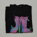 Stray Kids Rock Star Album Merch T Shirt Felix Jisung Hyunjin Minho Bangchan Changbin Concerts Tee Unisex Tops (Large, Black-a01)