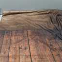 Professional Abstract Portrait Photography Backdrop,Wall with Wood Floor Backdrop for Kids Photography Baby Newborn Cake Smash Photo Shoots Hypoallergenic Fabric Photography Props(Brown-6x9ft)