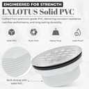2" PVC No-Caulk Compression Shower Drain with 4-1/4" Chrome Stainless Steel Strainer - Perfect Floor Drain Cover for 2 Inch Pipe, Ideal for Shower Pan Kits - Easy to Install