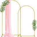 Pureegg Gold Arch Backdrop Stand Set, Metal, Set of 2, 7.2 ft and 6 ft
