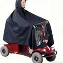 Mobility Scooter Rain Cover for Riding, Mobility Scooter Accessories, Electric Scooter Cover Waterproof Outdoor Poncho Accessories, Enclosed Mobility Scooters for You, Protect from Rain Snow and Sun (55 x 64)