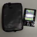 Black Switch 2 (2025) Carrying Travel Bag Slim Pouch, Ultra-Light Switch 2 Case Soft Handbag, with Leather Waterproof and Inner Fiber Scratch-Resistant Protection