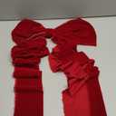 Knitgrip Extra Large Christmas Tree Topper Bows 15.7 x 47.2 Inches Giant Burgundy Christmas Velvet Decorative Bows with Long Streamers for Xmas Tree Wreath Party Holiday Farmhouse Home Decorations