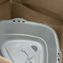Amazon Basics Cat Litter Box with Lid, No-Mess, Spacious Enclosed Design with Odor Control, Easy Access, Stain Resistant, 26" x 23" x 20", Charcoal