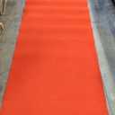 Neoprene Carpet Runner Reusable Plastic Floor Runner Non Slip Rubber Backed Rugs for Hallway Aisle Carpet Roll for Wedding Party Decor Prom Business Outdoor(118" x 36", Color Red And Black)