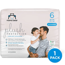 Amazon Brand - Mama Bear Plush Protection Diapers - Size 6, 25 Count, Hypoallergenic Premium Disposable Baby Diapers, White and Cloud Dreams pack of 4