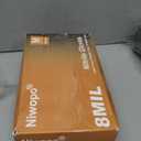 8 mil Heavy Duty Orange Nitrile Gloves 100 pcs Diamond Texture Heavy Duty Industrial Glove,Powder-Free,Latex-Free,Durable Disposable Gloves for Mechanics,Automotive & Food Handling (Medium)