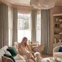 NICETOWN Taupe Velvet Curtains for Bedroom 84 inches Long, Rod Pocket & Back Tab Luxury Room Darkneing Window Treatments Vertical Heavyweight Winter Drapes for Living Room, W52 x L84, 2 Panels