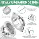 DVC-180 Magnetic Dryer Vent Coupling Connector Kit Easy to Clean Quick Connector Including a 3.3ft 4" Duct and two Clamps