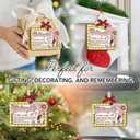 2 x Hairdresser Christmas Ornaments 2025 - Hair Stylist Gifts for Women, Girls, Wooden Christmas Decorations, Cosmetology Graduation Gifts for Sister, Friends - Barber Beautician Hairstylist Gift Idea