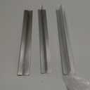 Stove Gap Covers Stainless Steel 2 Packs, 13.8~27.6 Inch Adjustable Heat Resistant Not Sharp Gap Filler, Easy to Clear Stove Counter Gap Cover Suitable for Even Surface (Silver)