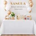 sancua 8 Pack White Tablecloth 90 x 132 Inch - Rectangle Table Cloth for 6 Feet Tables Stain and Wrinkle Resistant Washable Polyester Table Cover for Dining Wedding Banquet Party Buffet Restaurant