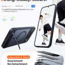TORRAS Magnetic & Stand for Google Pixel 10 Pro Case/Pixel 10 Case, Fit for MagSafe & Pixelsnap, Mil-Grade Protection, Slim Fit for Pixel 10/10 Pro Phone Case with Flush Kickstand, Translucent Black