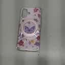 Loheckle for iPhone 17 Case with Stand- Compatible with MagSafe Women Girls Cute Girly AestheticDesign Soft TPU Magnetic Ring Phone Cover for Apple 17, Butterfly Flower