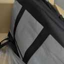 Pickmesh 10 Pcs Large Insulated Cooler Bag with Thermal Foam Insulated Grocery Bags Shopping Bag Food Delivery Bag Travel Insulated Bag Beach Cooler Bags for Grocery, Travel, Beach (Gray), About 21 X 17 X 8 Inches