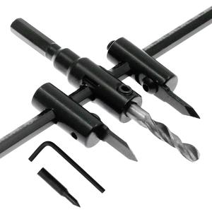 Luomorgo 1 3/16" to 7 7/8" Adjustable Hole Saw Circle Cutter Drill Bit Tool Saw Round Cutting for Drywall Wood