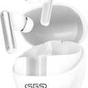 Hybrid Active Noise Cancelling Wireless Earbuds, Noise Cancelling in Ear Headphones for Crystal-Clear Calls & Music, 50H Playtime for Office/Running/Workout (Pearl)