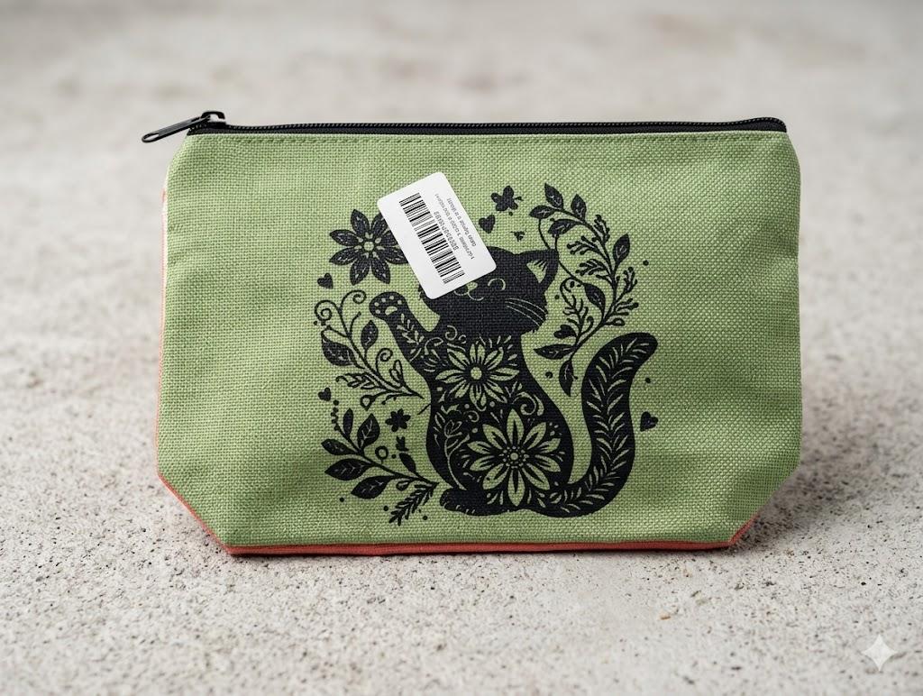 3 Pack Wildlower Funny Cat Gifts for Women Cat Lover Gifts Makeup Bag,Cosmetic Bags for Women,Sister Teacher Girls Trip Bachelorette Party Toiletry Bag Christmas Friendship Girls Weekend Vacation