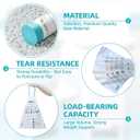 OKKEAI 1.2 Gallon Mini Trash Bags, Small Drawstring Bathroom Garbage Bags 5L  Leak-Proof Tear-Resistant Wastebasket Liners for Bathroom, Office 70 Count