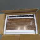 QEEIG Bathroom Shelves Over Toilet - Paper Storage Wall Mounted Farmhouse Decor Decorations Aesthetic Dcor Sign Small Floating Shelf 2+1 Set 16 inch, Rustic Brown (020BN)