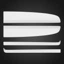 Dashbooard Cover 4pcs ABS Dashboard Panel Trim Cover Compatible with Tesla Model Y Juniper 2025 2026 (Matte White)