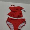 EoMENIE Red Two Piece Bathing Suit Red XL