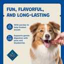 Blue Buffalo Mini Dental Bones, 12 oz, 44 Mini Bones | Cleans Teeth, Parsley Freshens Breath, Peas & Blueberries For Digestion Support, For Dogs 5 to 15 lbs. (EXP 04/06/26)