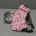 EBYTOP Halloween Women's Old Lady Costume Dress up Outfit Accessories for Adults, LM (Pink)