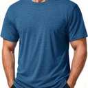 MAGCOMSEN Men's Short Sleeve Dry Fit Shirts Athletic Workout Tops UPF 50+ Sun Protection Cooling Tshirts Running Gym (S)