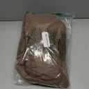 NeColorLife Ottoman Cover Square Waterproof Ottoman Slipcover Thick Storage Footrest Stool Covers Furniture Protector for Pets,Kids(Medium Size,Brown)