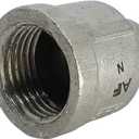 AF Hydro Stainless Steel SS316 Reducing Coupling Pipe Fitting, 1'' NPT x 1/2” NPT Female Thread, Pressure Rating up to 150 PSI, Class 150 Reducer Connector Adapter, 2 pcs in a pack