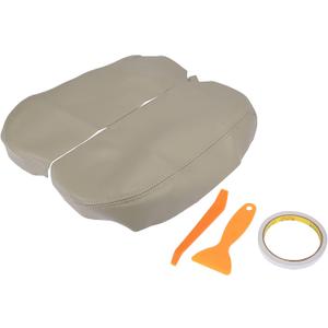 X AUTOHAUX Pair Car Center Console Lid Armrest Seat Box Cover Protector Replacement Microfiber Leather for Acura MDX 2007-2013 Beige