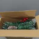 Jealoeur Christmas Garland with Lights, Battery Powered 8 Lighting Modes, 9FT 50 LED Luminous Christmas Decorations Indoor Home Decor.