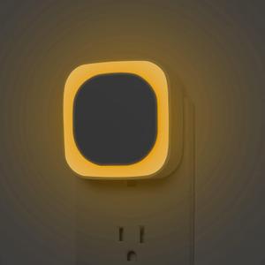 2 Pack Plug in Dimmable Night Light, Square Nightlight, Auto Dusk to Dawn Sensor, Soft Glow, Diffused Light, Golden Yellow Light for Bathroom, Hallway, Stairs, Kitchen, Bedroom, Garage
