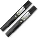 Terre Products, 2 Pack High Lift Lawn Mower Blades, 42 Inch Deck, Compatible with John Deere x300, D105, D125, D130, LT160, LT135, Z225 EZtrak, Replaces AM137327, AM141032, AM141034, M154061, M154062
